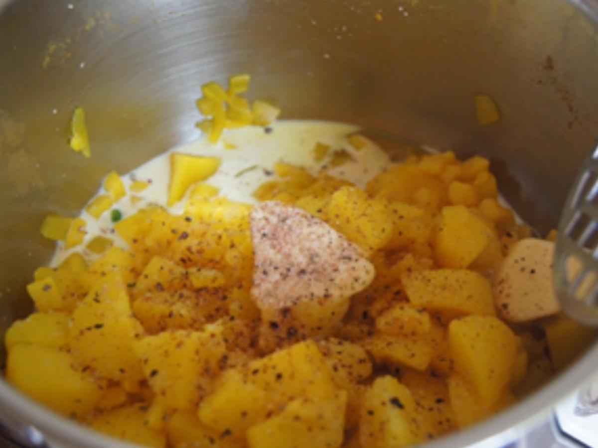Schlemmerfilet mit Erbsen-Möhren-Gemüse und Kartoffelstampf - Rezept - Bild Nr. 12