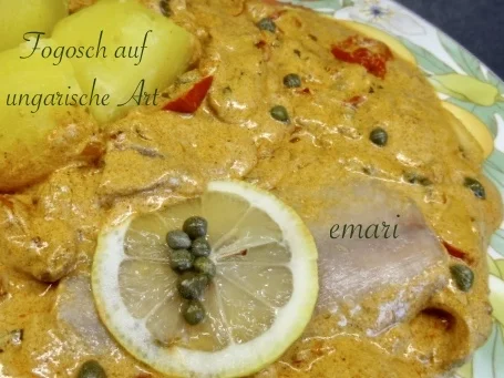 Fogosch mit Pußtasauce und Salzkartoffeln - Rezept - Bild Nr. 3