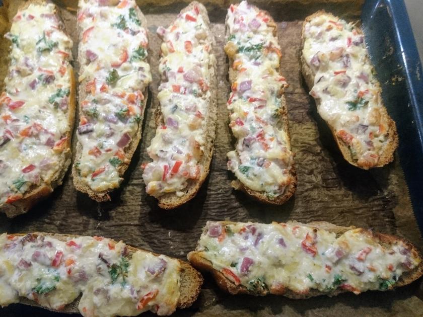 Baguettes überbacken (Briegelschmiere) - Rezept - kochbar.de