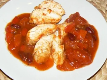 Rezept: Hähnchenbrustfilet "mexikanisch" Hähnchenbrustfilet "mexikanisch" - Rezept