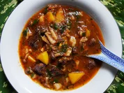 Gulaschsuppe mit Pilzen und Mango - Rezept - Bild Nr. 2