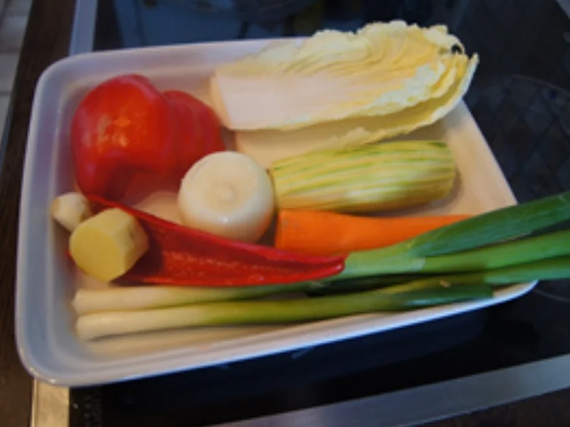 Rezept: Knusperente asiatische Art auf gebratenen Gemüse und Basmatireis Bild Nr. 11 Knusperente asiatische Art auf gebratenen Gemüse und Basmatireis - Rezept - Bild Nr. 11