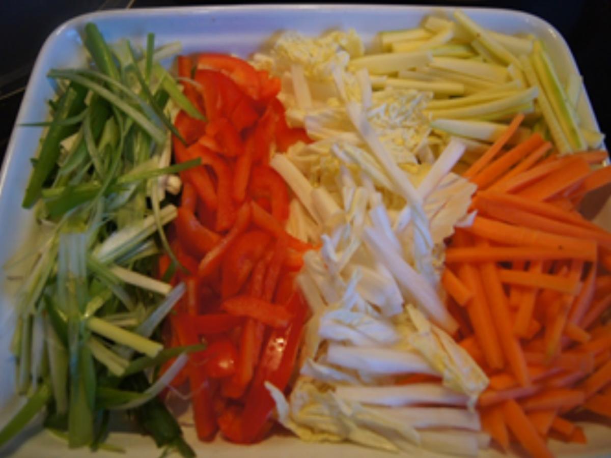 Knusperente asiatische Art auf gebratenen Gemüse und Basmatireis - Rezept - Bild Nr. 15