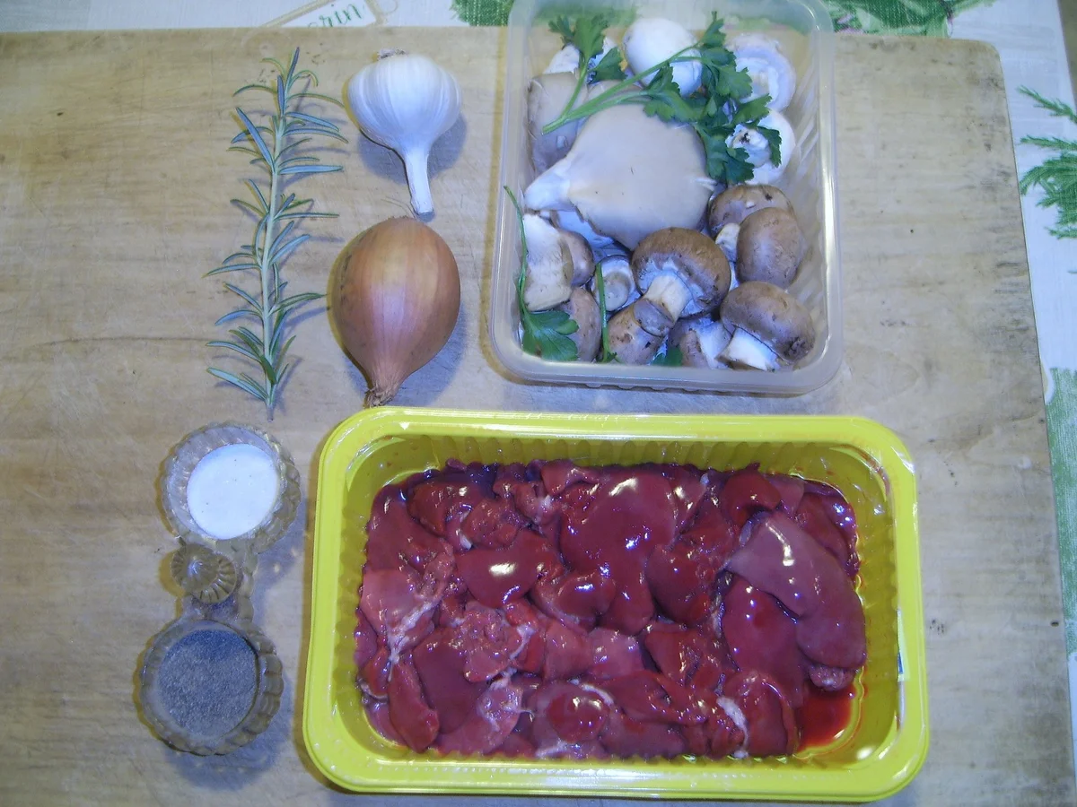 Mischpilz-Hühnerleber-Pfanne - Rezept - Bild Nr. 3