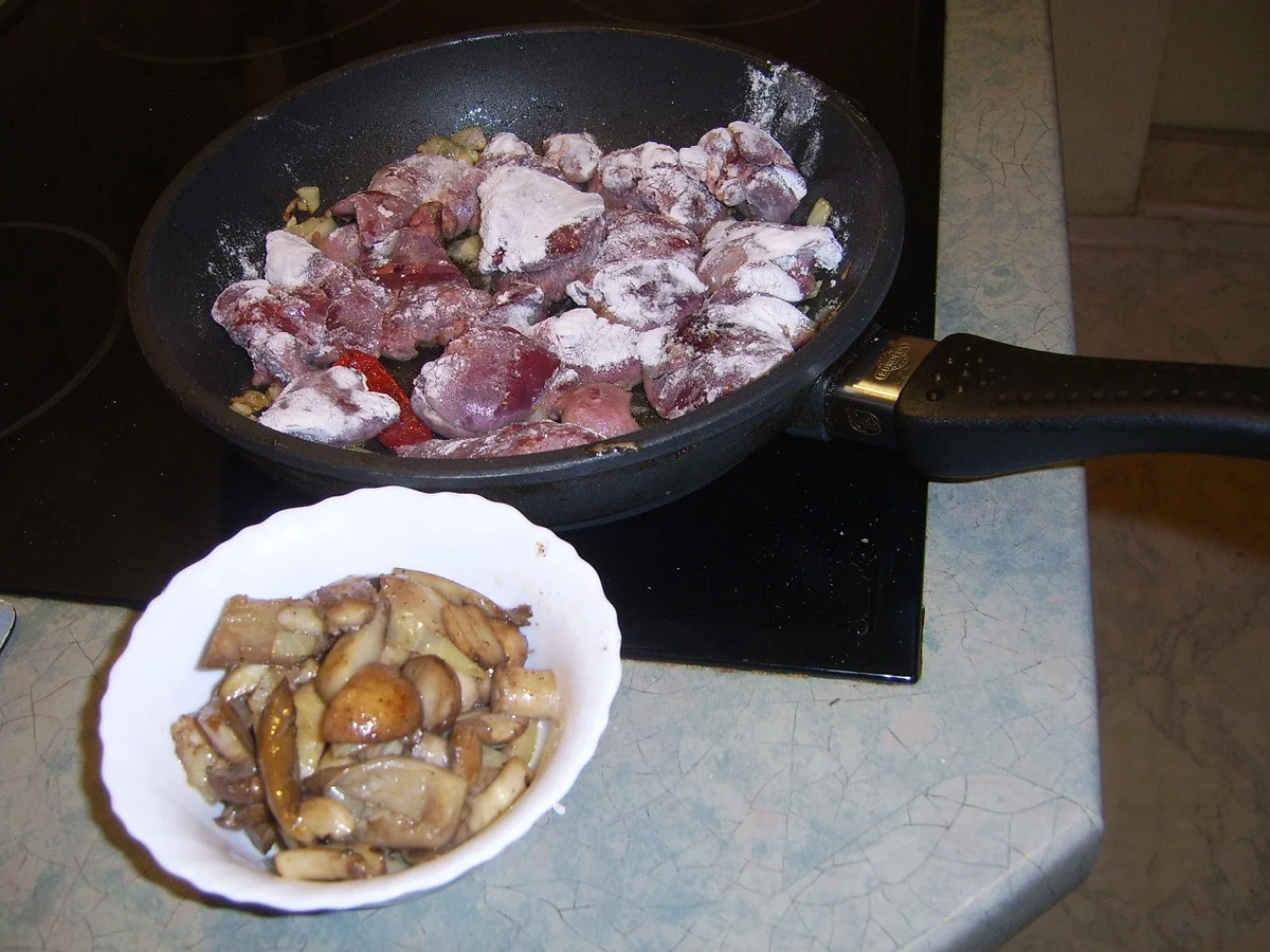 Mischpilz-Hühnerleber-Pfanne - Rezept - Bild Nr. 6