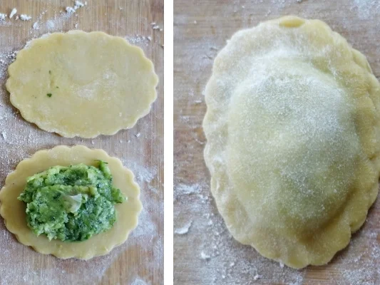 Ravioli mit Hühnerfleisch- und Gemüsefüllung – Ravoli di pollo - Rezept - Bild Nr. 9