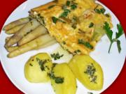 Kräuter-Rührei auf Spargel - Rezept - Bild Nr. 2