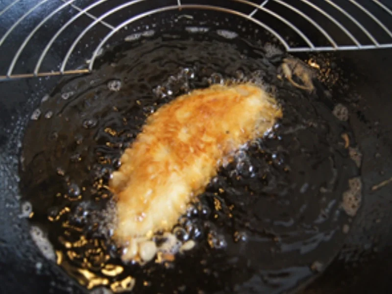 Rezept: Gebackenes Hähnchenbrustfilet süß-sauer auf Basmatireis Bild Nr. 10 Gebackenes Hähnchenbrustfilet süß-sauer auf Basmatireis - Rezept - Bild Nr. 10