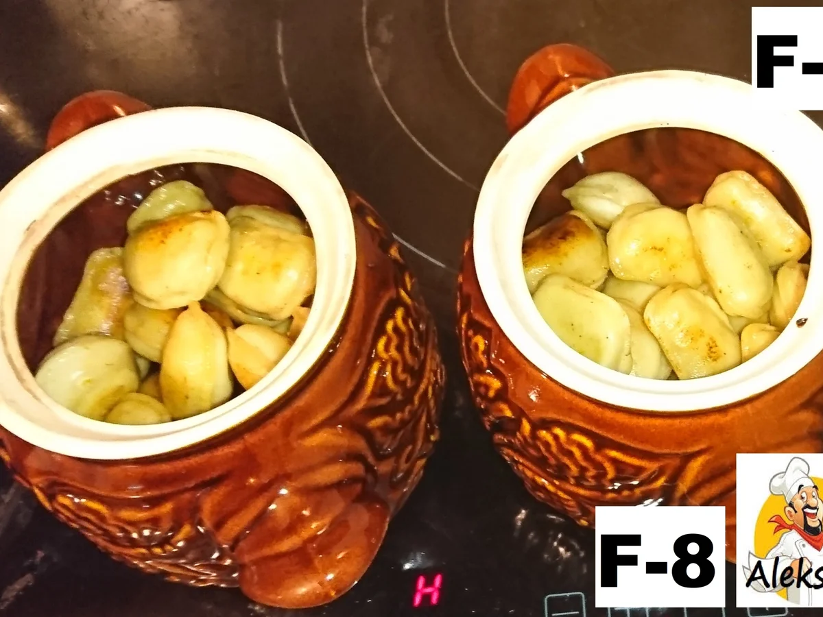 Pelmeni (russische Maultaschen) in Töpfen klassisch. - Rezept - Bild Nr. 13543