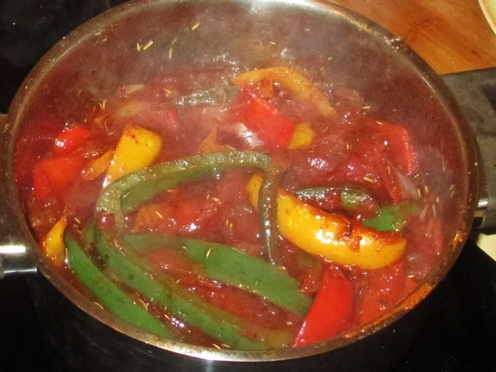 Rezept: Seelachsfilet mit Paprika – Sugo Bild Nr. 5 Seelachsfilet mit Paprika – Sugo - Rezept - Bild Nr. 5