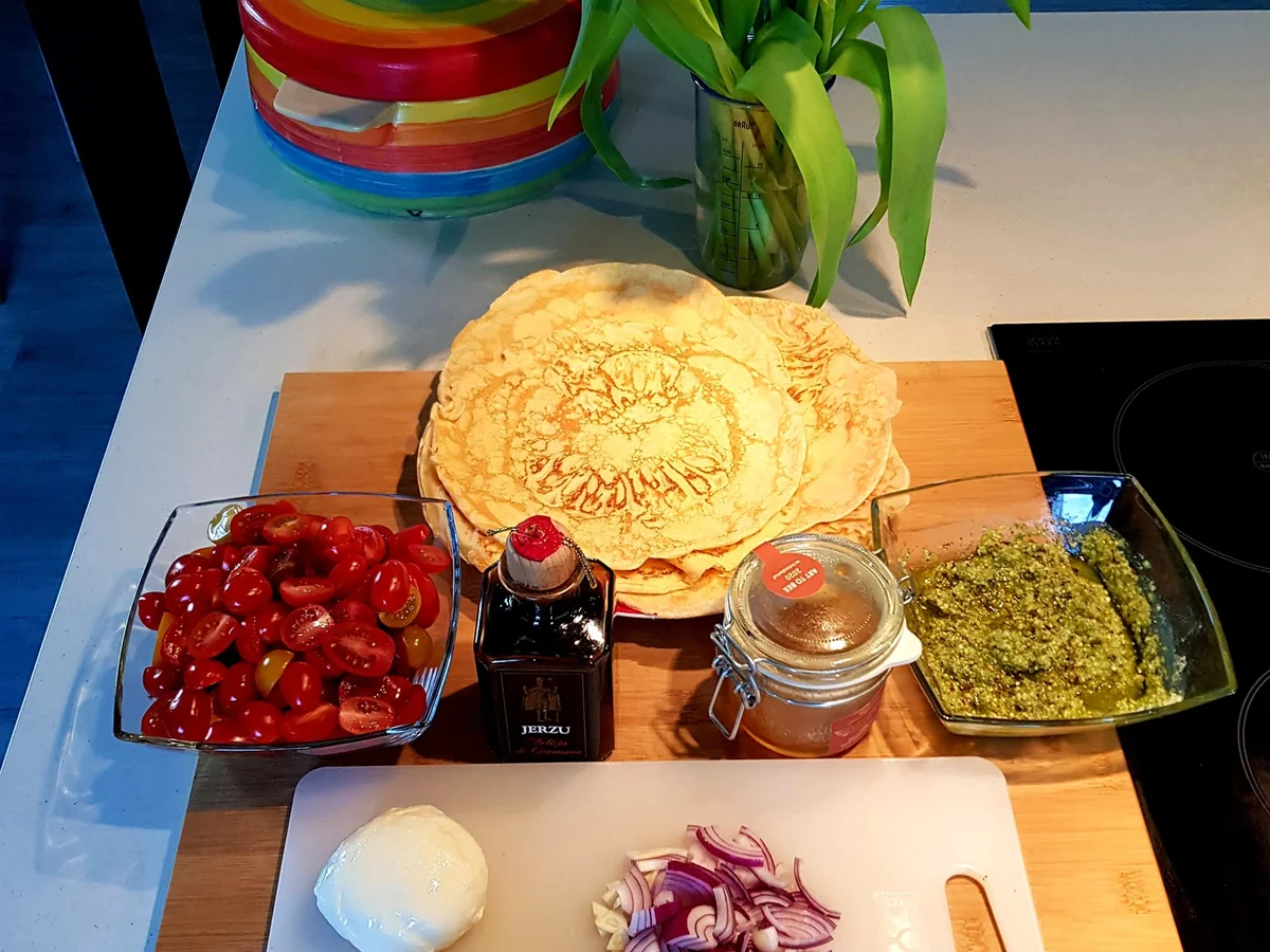 Gratinierte Caprese-Crepes - Rezept - Bild Nr. 13547