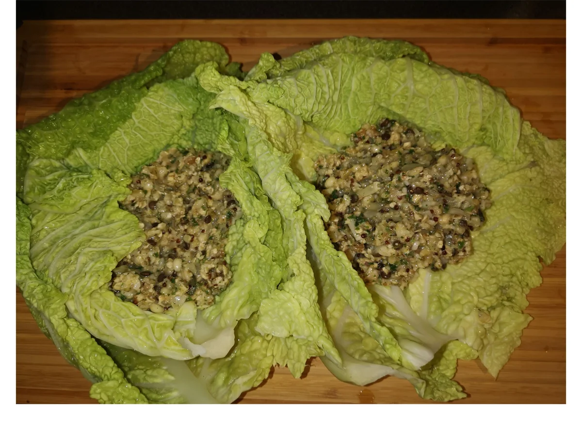 Rezept: BiNe` S BULGUR LINSEN WIRSINGROULADE Bild Nr. 4 BiNe` S BULGUR LINSEN WIRSINGROULADE - Rezept - Bild Nr. 4