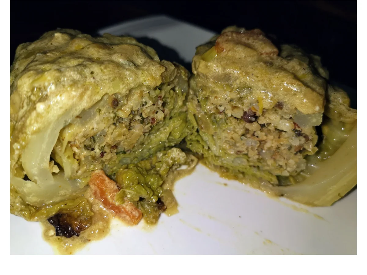 Rezept: BiNe` S BULGUR LINSEN WIRSINGROULADE Bild Nr. 9 BiNe` S BULGUR LINSEN WIRSINGROULADE - Rezept - Bild Nr. 9