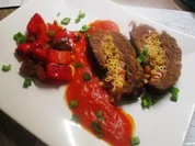 Hackfleischrolle mit Nudelfüllung und Tomatensoße - Rezept - Bild Nr. 2