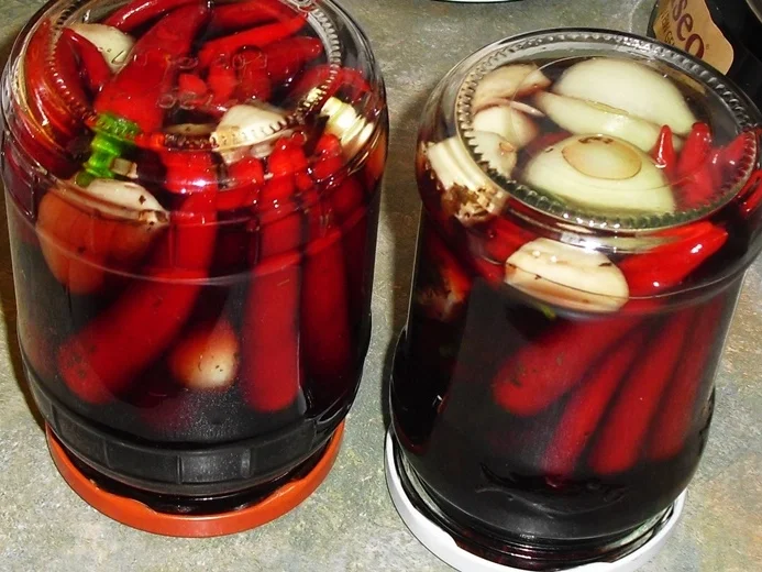 Rezept: Chilis eingelegt Bild Nr. 4 Chilis eingelegt - Rezept - Bild Nr. 4