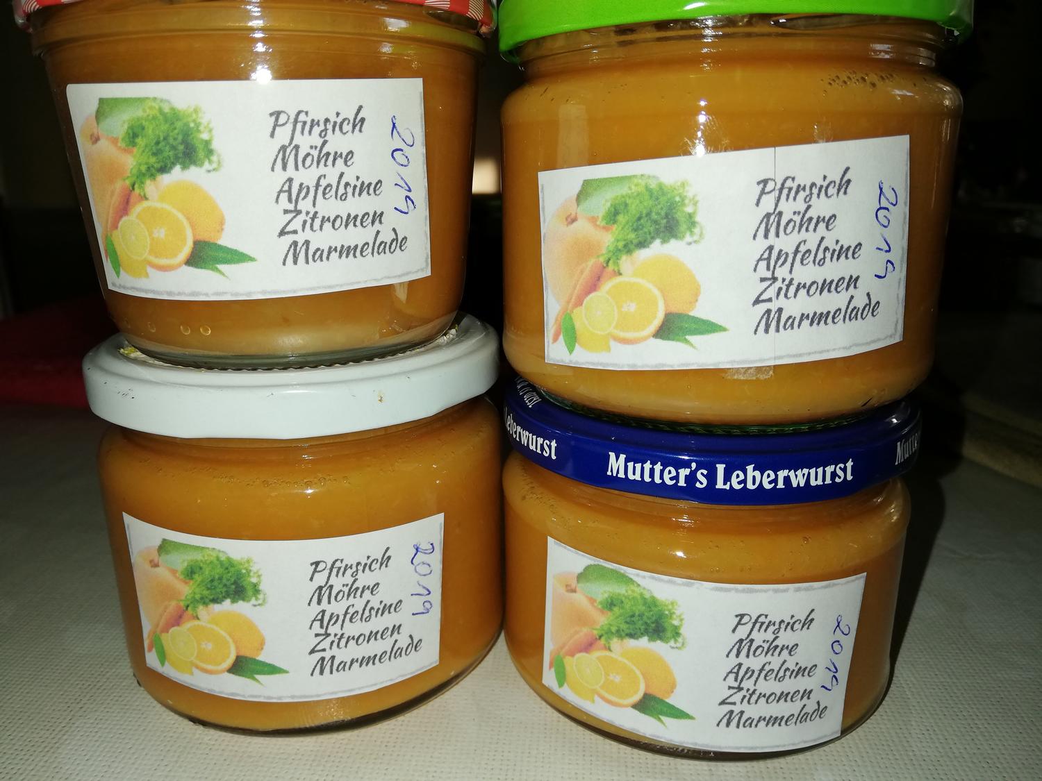 Pfirsich - Möhren - Apfelsinen - Zitronen - Marmelade - Rezept - kochbar.de