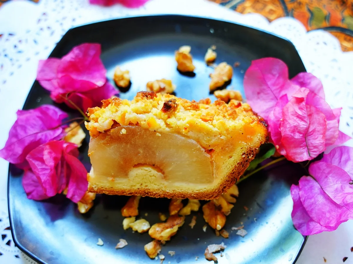 Pfirsich-Pudding-Streuselkuchen - Rezept - Bild Nr. 15