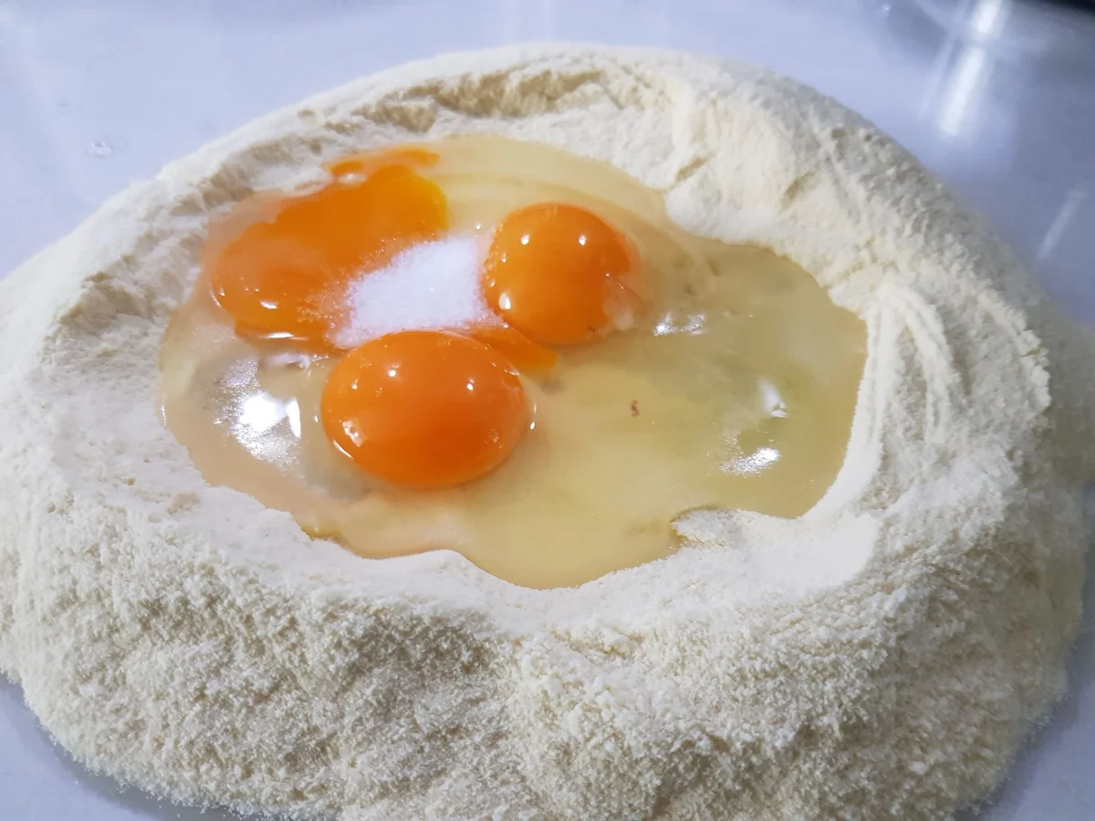 Pappardelle mit Cognac-Rahmsoße und Garnelen - Rezept - Bild Nr. 13622