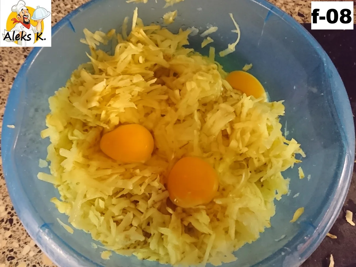 Weißrusslands Draniki, Kartoffelpuffer mit Quark dipp nach Tsatsiki Art - Rezept - Bild Nr. 13650