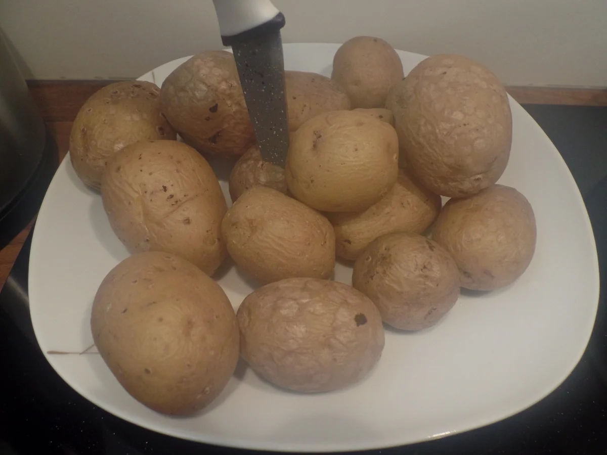 Moussaker mit Gurken und Tomatensalat - Rezept - Bild Nr. 13662