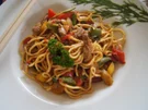 Rezept: Mie-Nudeln mit Schweinefilet-Geschnetzeltem und Gemüse Bild Nr. 2 Mie-Nudeln mit Schweinefilet-Geschnetzeltem und Gemüse - Rezept - Bild Nr. 2