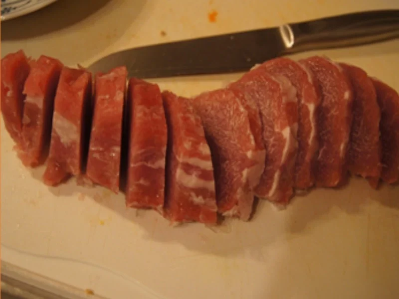 Mie-Nudeln mit Schweinefilet-Geschnetzeltem und Gemüse - Rezept - Bild Nr. 5