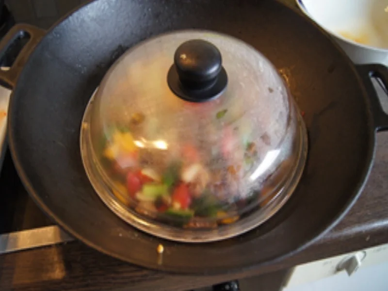 Mie-Nudeln mit Schweinefilet-Geschnetzeltem und Gemüse - Rezept - Bild Nr. 16