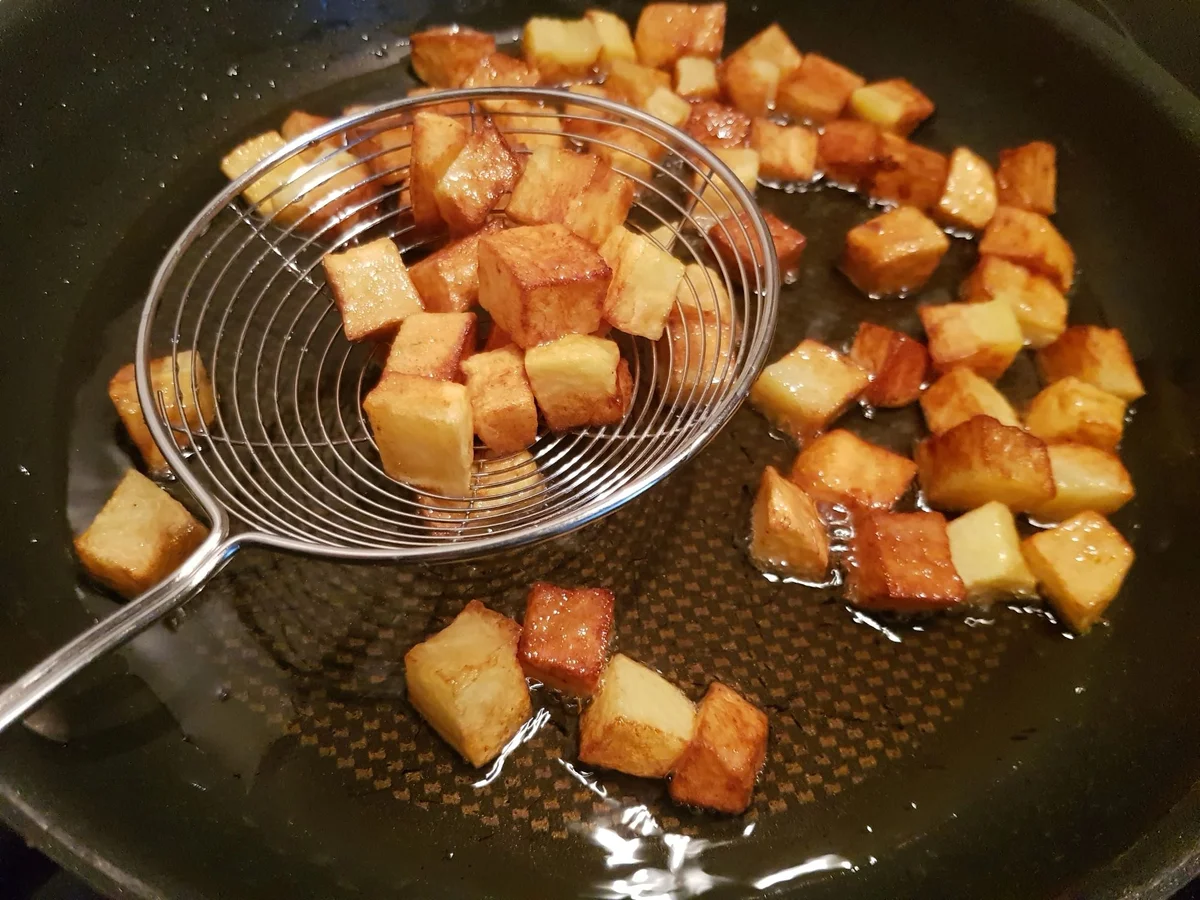 Bratkartoffel-Bohnensalat lauwarm - Rezept - Bild Nr. 13663