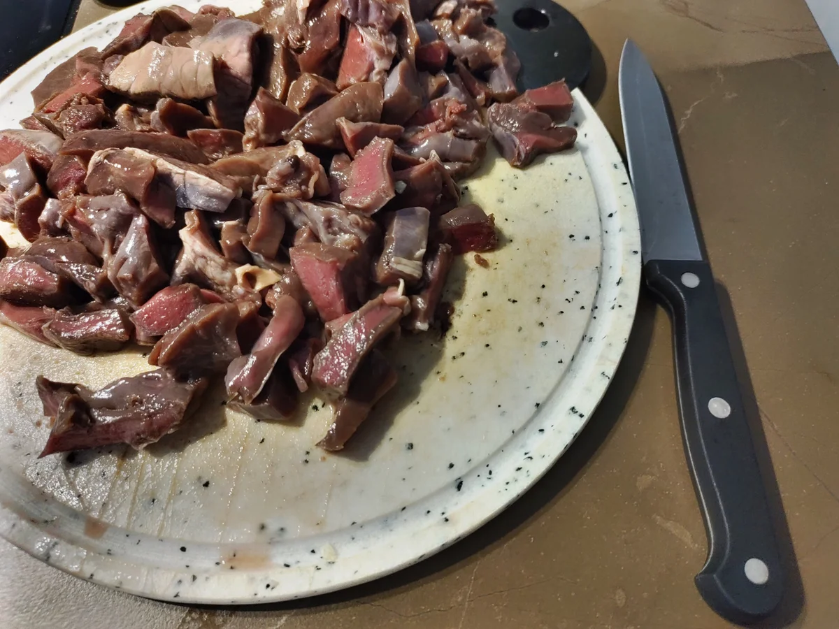 Ragout vom Schweineherz auf Papardelle - Rezept - Bild Nr. 5