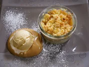 Apfeldatschert mit weißem Kaffeeeis - Rezept - Bild Nr. 13662