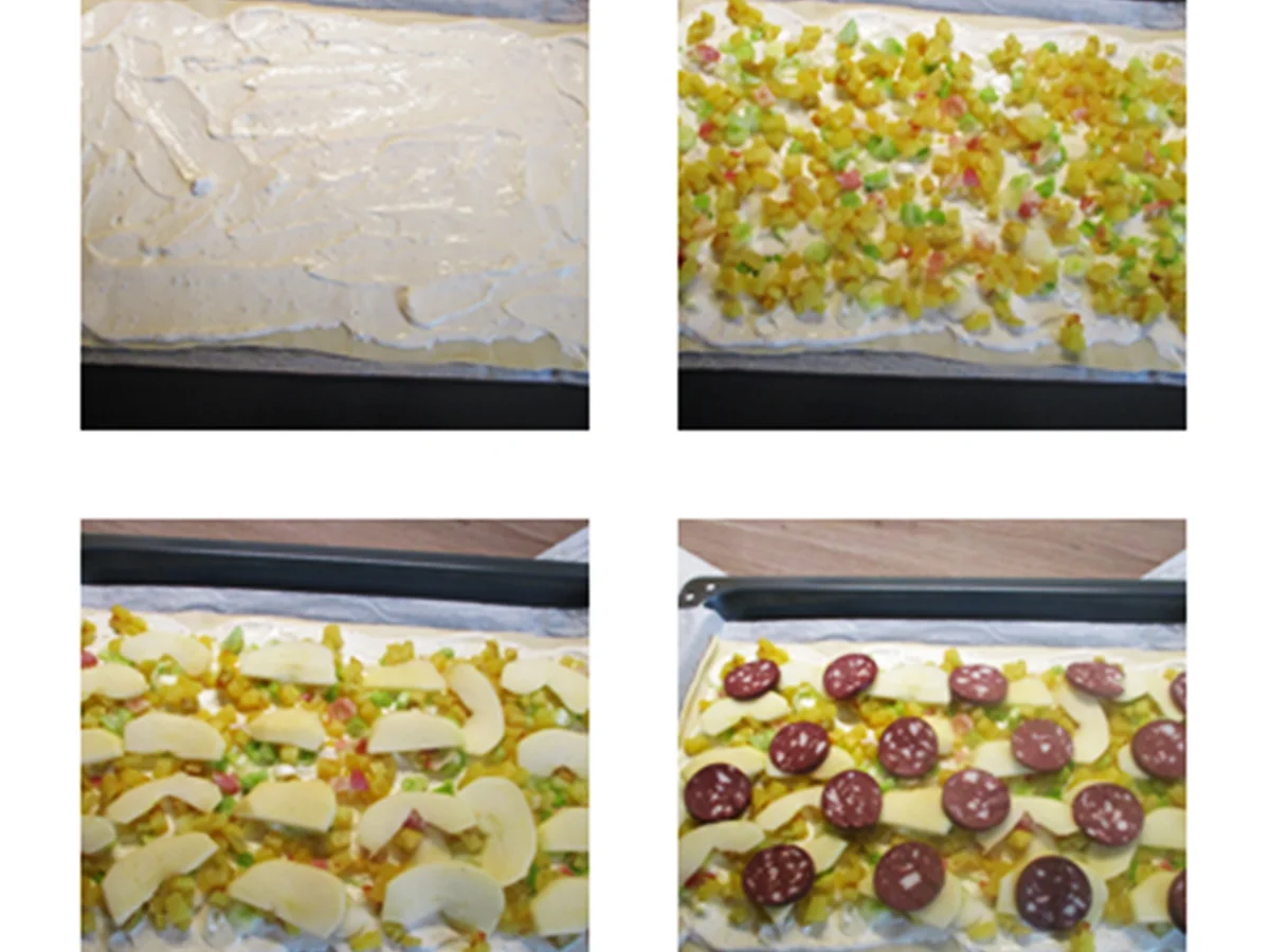 Himmel und Erde als Flammkuchen - Rezept - Bild Nr. 13664