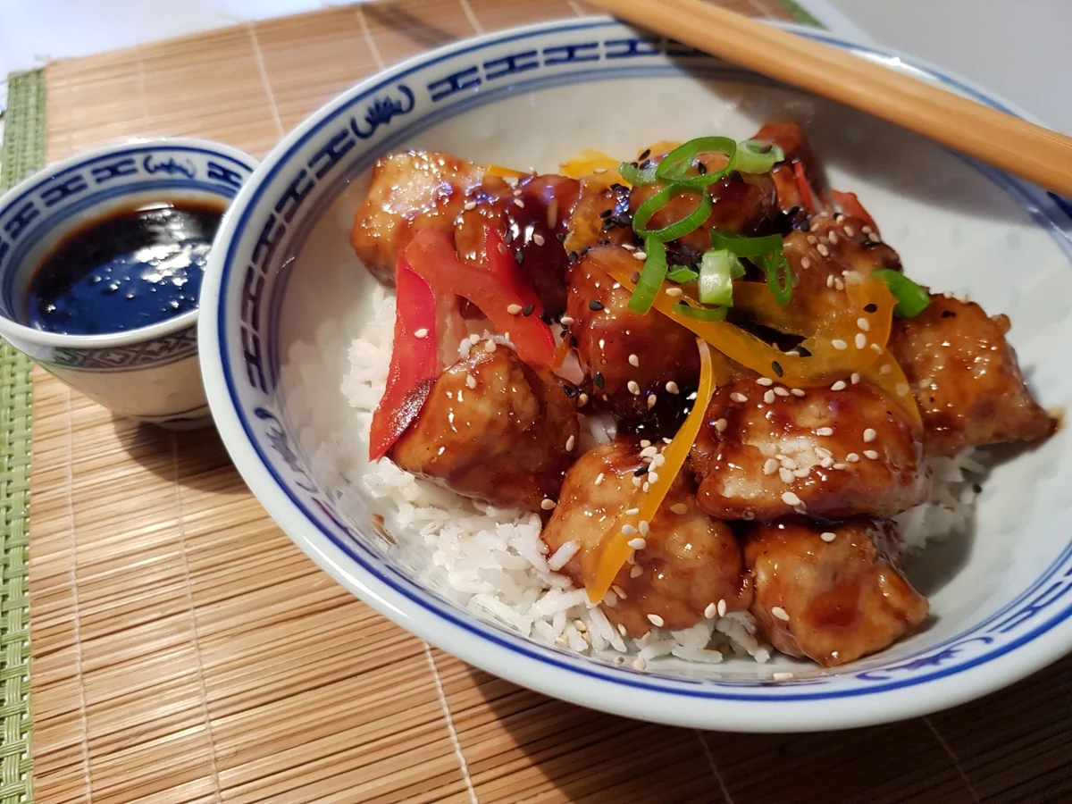 Honig-Knoblauch-Huhn - "Honey-Garlic-Chicken-Bowl" - Rezept - Bild Nr. 13666