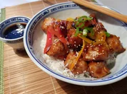 Rezept: Honig-Knoblauch-Huhn - "Honey-Garlic-Chicken-Bowl" Bild Nr. 13666 Honig-Knoblauch-Huhn - "Honey-Garlic-Chicken-Bowl" - Rezept - Bild Nr. 13666