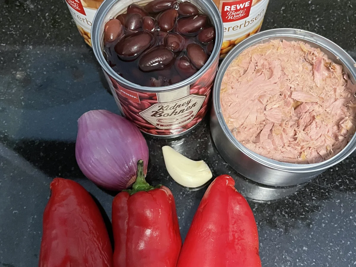 Kichererbsensalat mit Thunfisch - Rezept - Bild Nr. 3