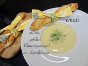 dreierlei gefüllte Blätterteig Stangerl zur Kartoffelsuppe - Rezept - Bild Nr. 13696