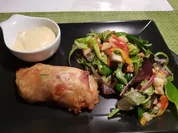 Shrimps-Rolls aus dem Ofen mit fruchtigem Salat - Rezept - Bild Nr. 13696