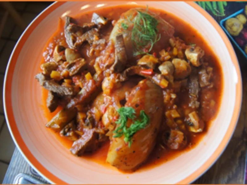 Steakhüfte mit Fenchel und Champignons - Rezept - Bild Nr. 13723