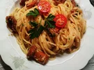 Spaghetti mit Pfifferlingscarbonara nach meiner Art. - Rezept - Bild Nr. 13702