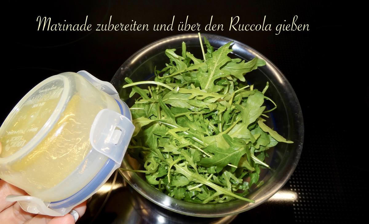 gefüllte Neuburger Röllchen im Rucola Salatbett - Rezept - Bild Nr. 13704