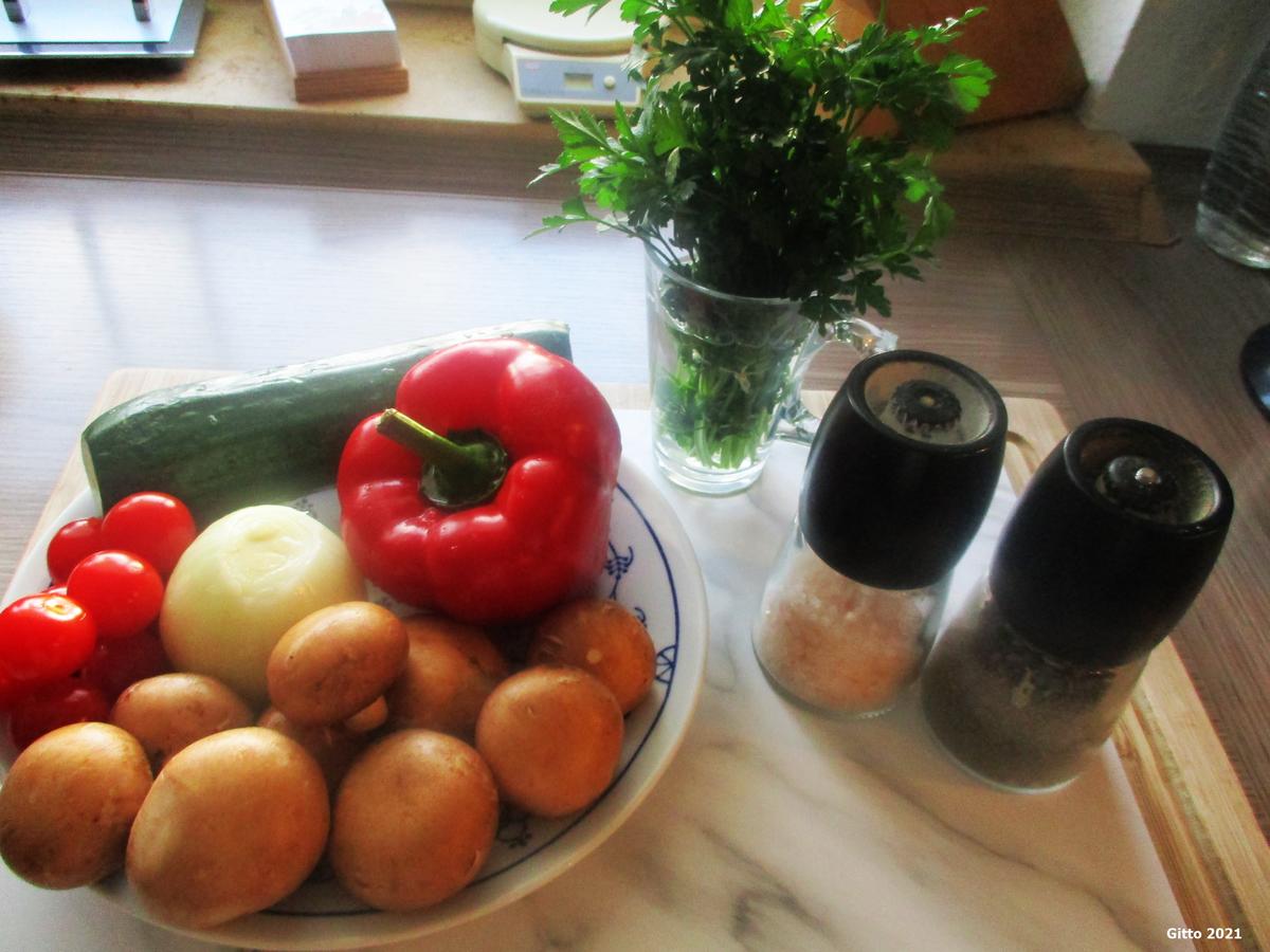 Ofenkartoffeln mit Hackbällchen und Feta-Dip - Rezept - Bild Nr. 13704
