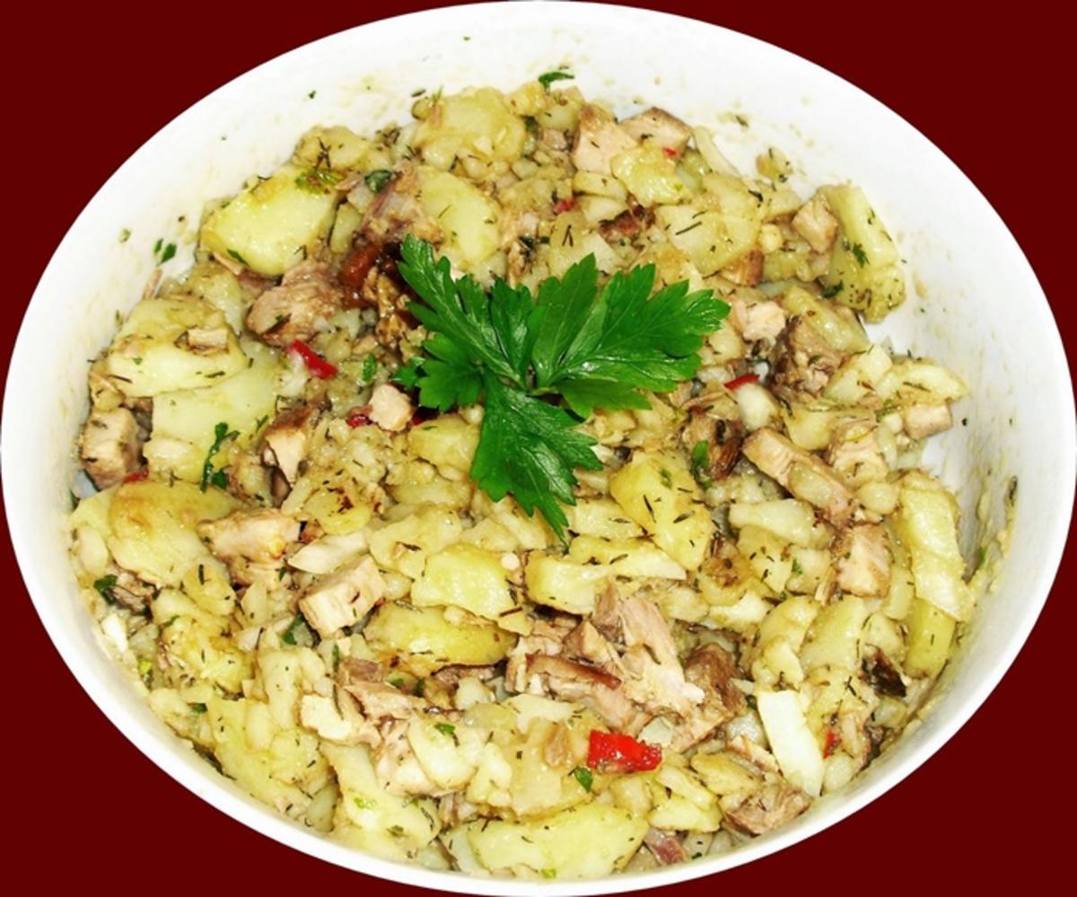 Fleisch-Kartoffelsalat mediterran - (Resteverwertung) - Rezept - Bild Nr. 13706