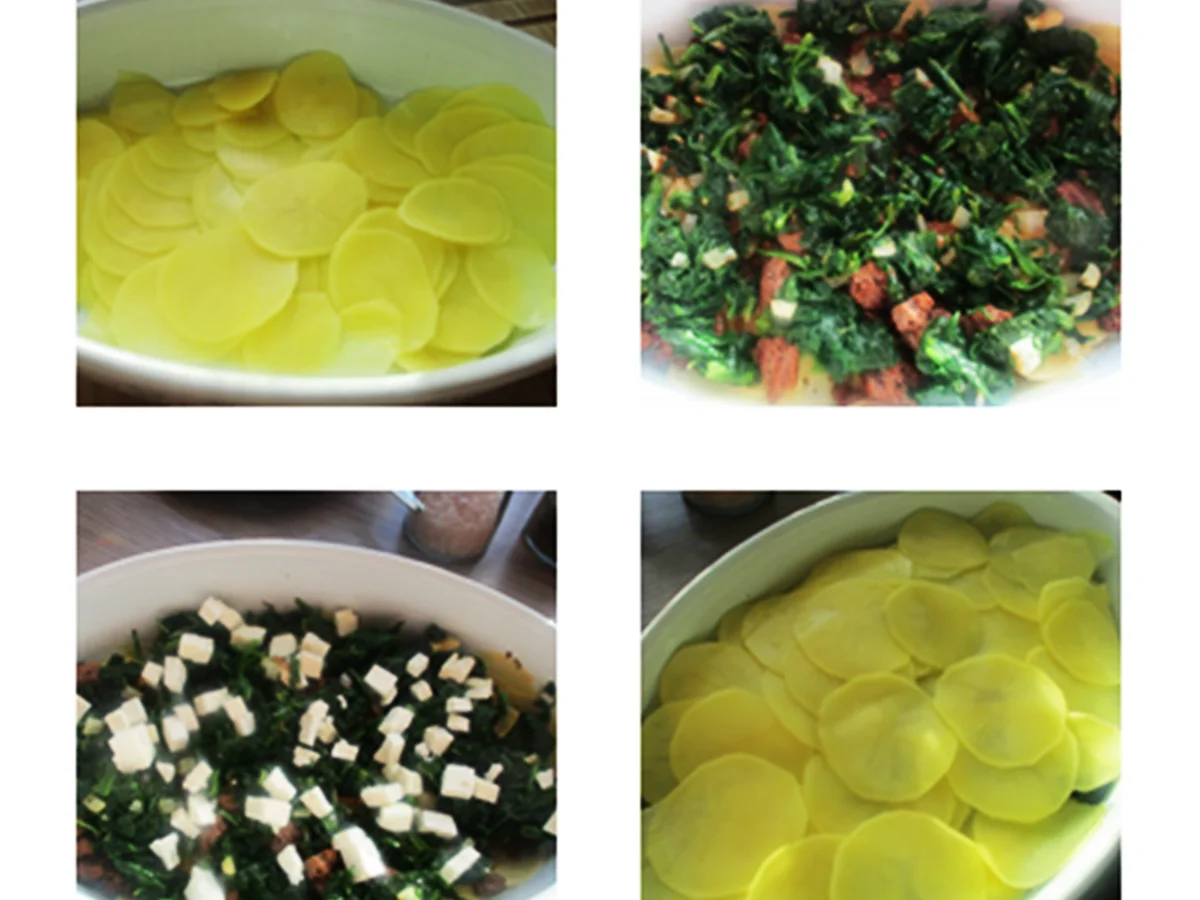 Kartoffel-Spinat-Auflauf mit Hack und Feta - Rezept - Bild Nr. 13708