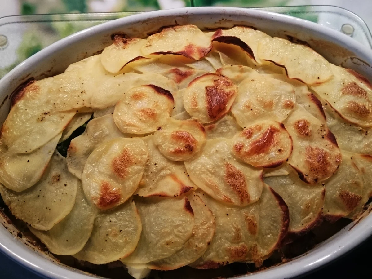 Kartoffel-Spinat-Auflauf mit Hack und Feta - Rezept - Bild Nr. 13710