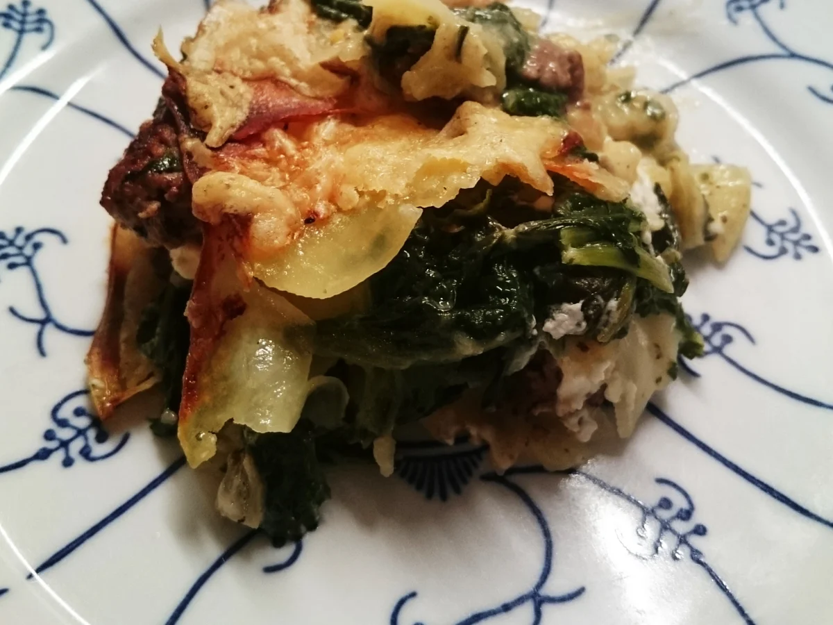 Kartoffel-Spinat-Auflauf mit Hack und Feta - Rezept - Bild Nr. 13712