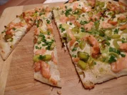 Flammkuchen mit Lauch und Lachs - Rezept - Bild Nr. 13707