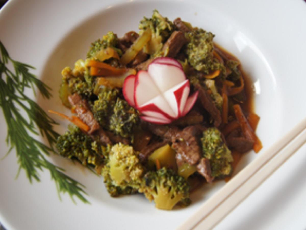 Rinderfilet mit Brokkoli im Wok - Rezept - Bild Nr. 13721