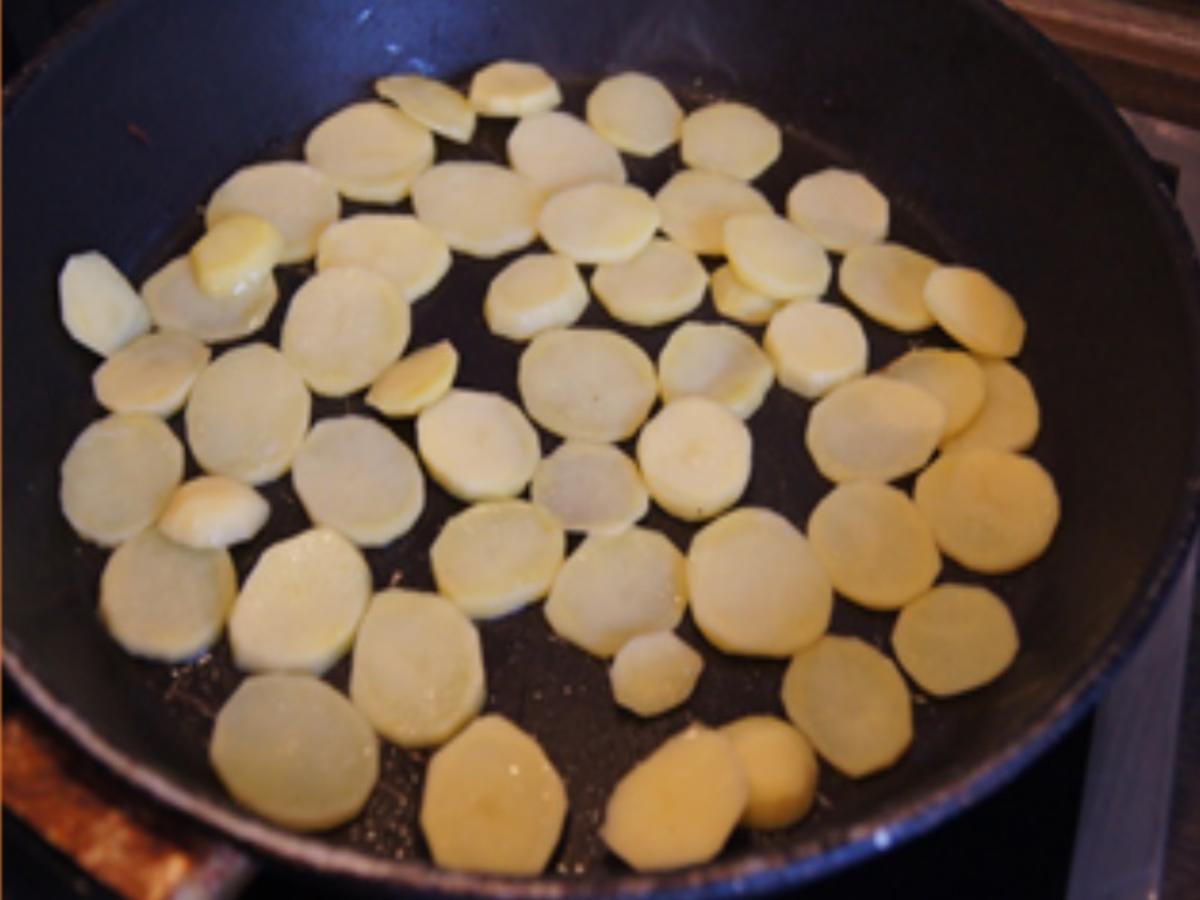 Kartoffel-Champignon-Rucola-Pfanne - Rezept - Bild Nr. 13711