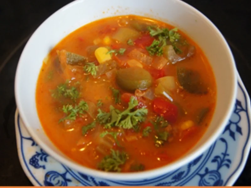 Rezept: Herzhafte Gemüsesuppe mit Rinderhackfleisch Bild Nr. 13739 Herzhafte Gemüsesuppe mit Rinderhackfleisch - Rezept - Bild Nr. 13739