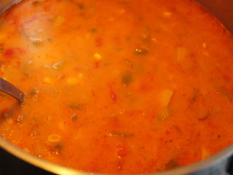 Rezept: Herzhafte Gemüsesuppe mit Rinderhackfleisch Bild Nr. 13754 Herzhafte Gemüsesuppe mit Rinderhackfleisch - Rezept - Bild Nr. 13754