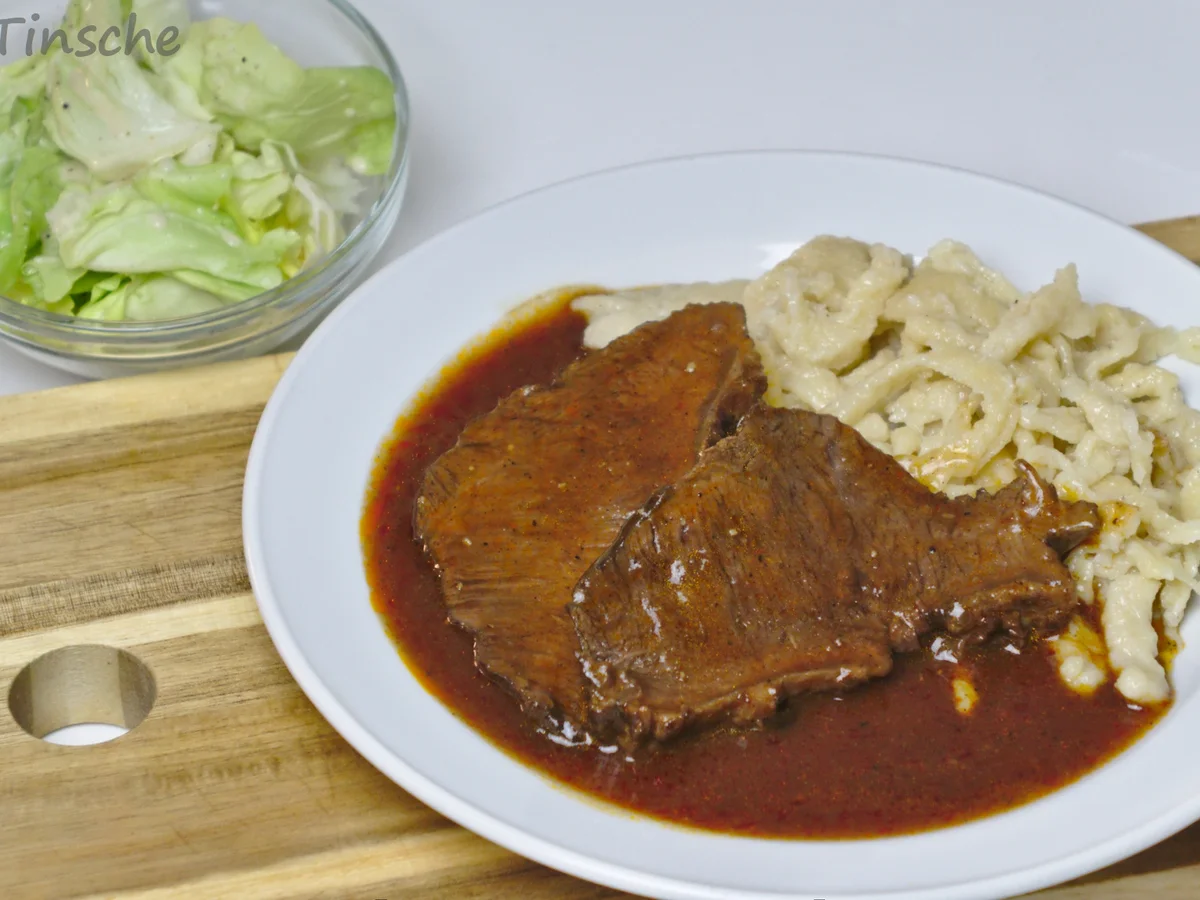 Rezept: Tafelspitz - Superzart geschmorter Rinderbraten Bild Nr. 9 Tafelspitz - Superzart geschmorter Rinderbraten - Rezept - Bild Nr. 9